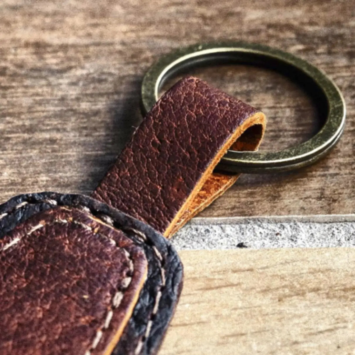 Wild Boar Teardrop Keychain