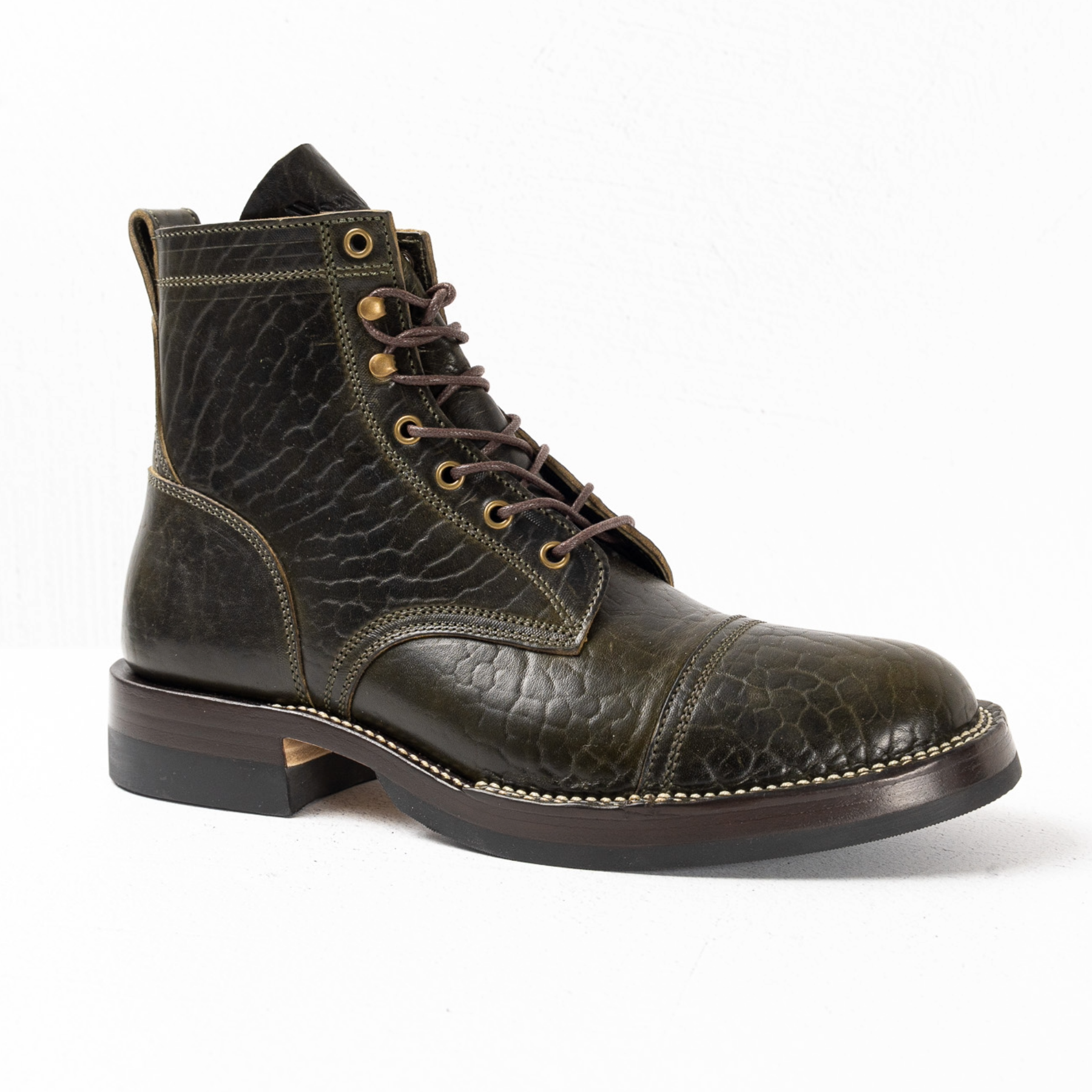Garrett - Olive Rustic Horsebuttm- Final Sale