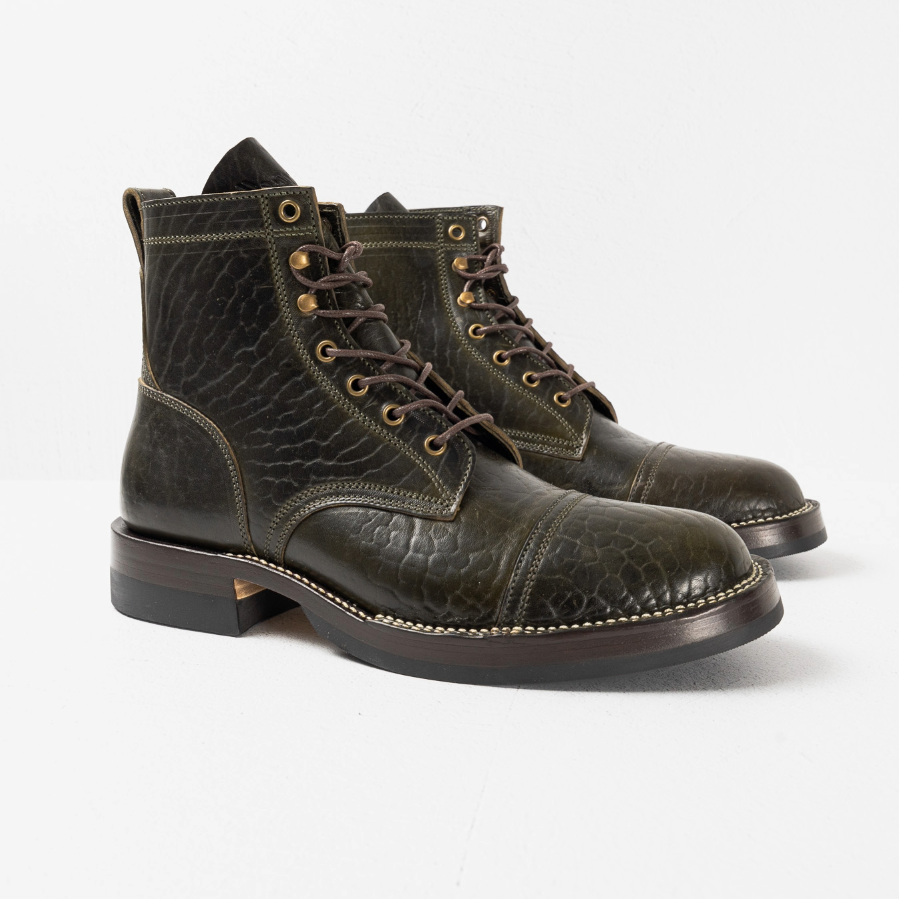 Garrett - Olive Rustic Horsebuttm- Final Sale
