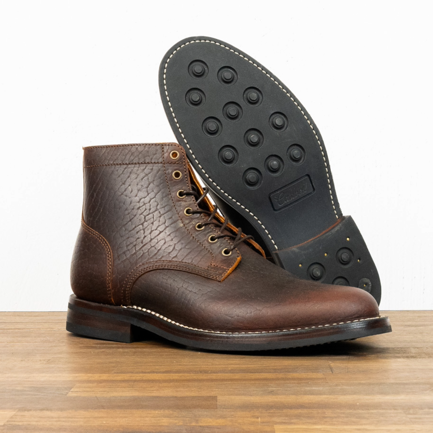 Lisbon Stitchdown - Overdyed Cognac Horsebutt