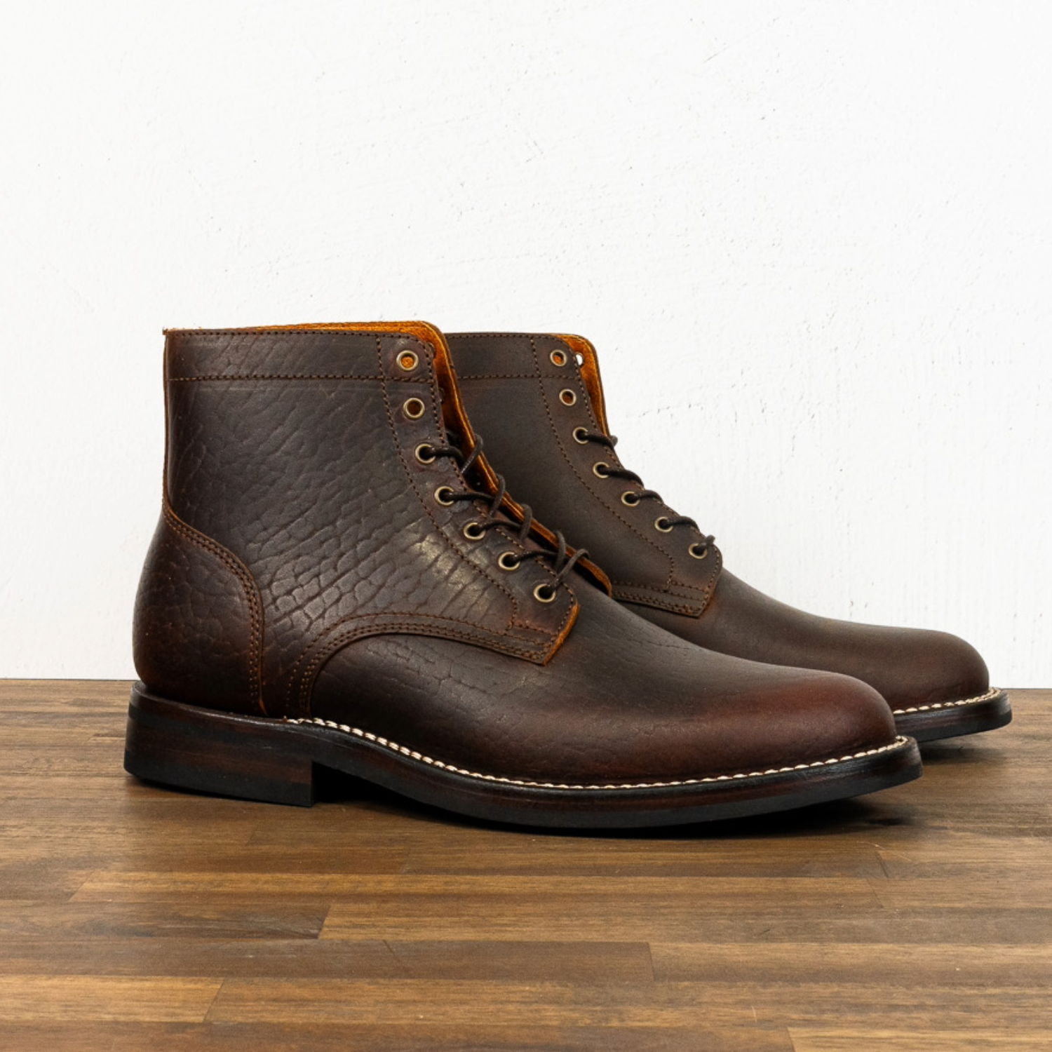 Lisbon Stitchdown - Overdyed Cognac Horsebutt
