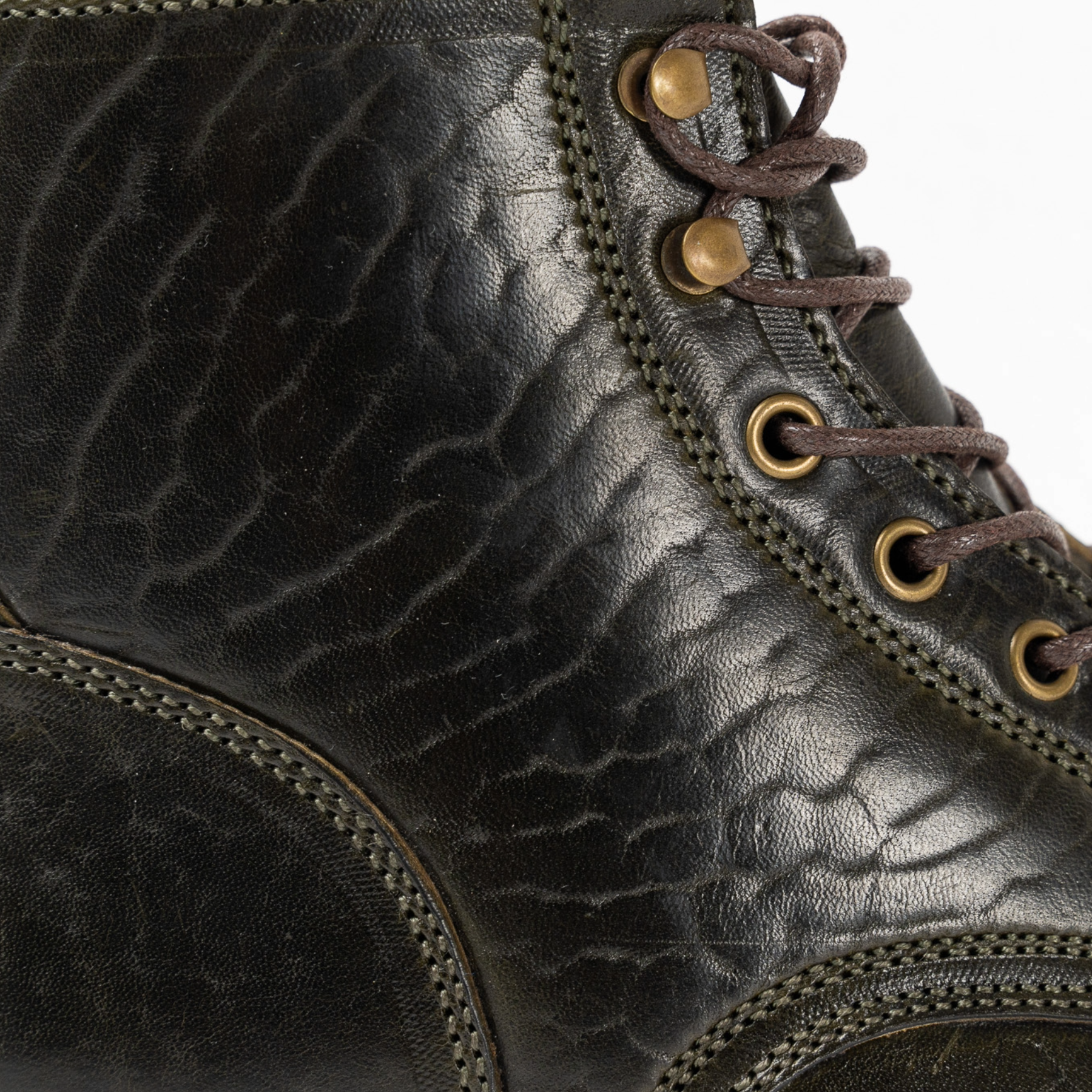 Garrett - Olive Rustic Horsebuttm- Final Sale